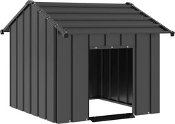 vidaXL - Hondenhok - met - dak - 85x107x81 - cm - gegalvaniseerd - staal