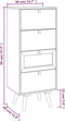 vidaXL - Hoge - kast - met - lades - 40x30x95 - cm - bewerkt - hout