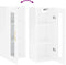 vidaXL - Hangkast - 34,5x34x90 - cm - hoogglans - wit