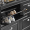 SoBuy FSR79-SCH - Smalle Schoenenkast - 4 Kleppen 8 Verstelbare Planken - Zwart 105x82x24cm