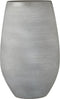 Mica Decorations Vaas/hoge bloempot - mat lichtgrijs - keramiek - H40 x D26 cm - voor takken/bloemen