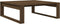 vidaXL - Salontafel - 100x100x35 - cm - bewerkt - hout - bruin - eikenkleur