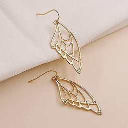 14K Gold Plated Oorbellen met Vlindervleugel | Hypoallergeen & Elegant