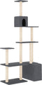 vidaXL - Kattenmeubel - met - sisal - krabpalen - 180 - cm - donkergrijs