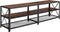 tectake® Indianapolis - TV-meubel - 3 open planken - Donkerbruin