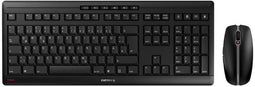 CHERRY Stream Desktop - Draadloos Toetsenbord QWERTZ - Inclusief Muis - Zwart