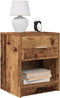 vidaXL - Nachtkastje - met - lade - 40x34x50 - cm - oud - houtkleurig