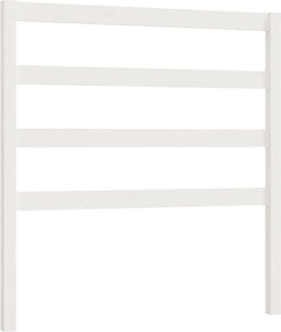 vidaXL - Hoofdbord - 81x4x100 - cm - massief - grenenhout - wit