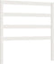vidaXL - Hoofdbord - 81x4x100 - cm - massief - grenenhout - wit