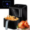 MPM Airfryer 4,5 Liter - Heteluchtoven - Digitaal LED-Display 1400W - Zwart