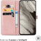 iMoshion Hoesje Geschikt voor Google Pixel 8 Hoesje Met Pasjeshouder - iMoshion Mandala Bookcase - Rosé Goud