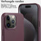 Accezz iPhone 15 Pro Max - Back Cover - MagSafe Leather - Heath Purple
