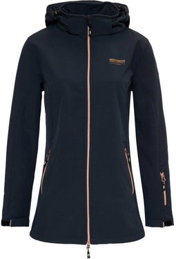 Nordberg Irene Softshell Jas Dames - Windproof Waterafstotend - Navy - M