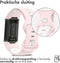 imoshion Siliconen sport bandje - Geschikt voor Fitbit Charge 6, Charge 5 - Roze - One Size