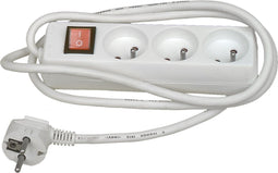 UNIVERSEEL - TCD WIT MET SNOER 3X16A. SCHAKELAAR 1.5m