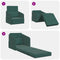 vidaXL - Vloersofa - Bed - 2-in-1 - Donkergroen - 65x80x83 - cm - Velvet