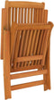 vidaXL - Tuinstoelen - met - voetensteunen - 2 - st - inklapbaar - eucalyptushout