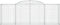 vidaXL - Schanskorven - 8 - st - gewelfd - 300x50x100/120 - cm - ijzer