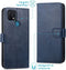 iMoshion Hoesje Geschikt voor Oppo A15 Hoesje Met Pasjeshouder - iMoshion Luxe Bookcase - Donkerblauw