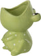 J-Line bloempot Kikker Open Mond - keramiek - groen - medium