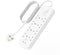 Belkin Connect SRB004VF2M - Overspanningsbeveiligingsstekkerdoos - 8 UK-stekkers en 2x USB-C - Wit