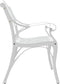 vidaXL - Tuinbank - 102 - cm - gietaluminium - wit