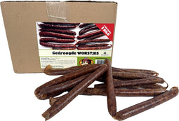 +/- 150 st 3 kg Petsnack gedroogde worstjes