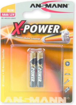Ansmann X-Power AAAA - Batterij Alkaline 1,5V LR61/MN2500/AAAA (2 stuks)