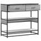 vidaXL - Wandtafel - 90x35x80 - cm - bewerkt - hout - grijs - sonoma - eikenkleurig