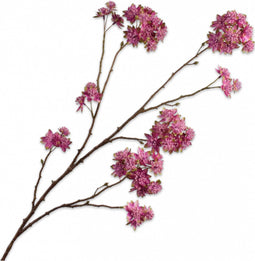 Silk-ka Kunstbloem-Zijden Bloem-Kunsttak Astrantia Tak Roze-Paars 110 cm