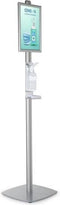 Seco standaard handontsmetting - 1.5m hoog - aluminium - met A3 lijst - SE-HANDS1