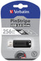 Verbatim PinStripe - USB-stick 256GB - USB 3.0 - Zwart