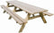 Picknicktafel Oslo, afm. 300 x 154 cm, geimpregneerd grenen, houtdikte 42 mm, opklapbare zitting