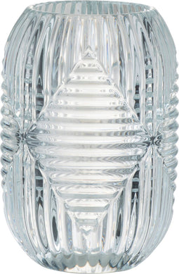 J-Line theelichthouder Hoog Lijnen - glas - transparant