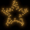 vidaXL - Kerstverlichting - ster - met - grondpinnen - 80 - LED's - 60 - cm