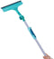 Leifheit 51120 - Raamwisser 4in1 - Telescoopsteel 110-190 cm - Wisbreedte 32 cm - Turquoise Grijs