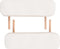 vidaXL - Massagetafel- - en - krukset - inklapbaar - 3 - zones - 10 - cm - dik - wit