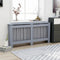 vidaXL Radiatorombouw 2 st 172 cm MDF wit