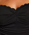 Hunkemöller Scallop - Badpak - Verstelbare schouderbandjes - Zwart - Maat 34