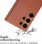 Accezz Hoesje Geschikt voor Samsung Galaxy S24 Ultra Hoesje - Accezz Geschikt voor MagSafe Leather Backcover - bruin