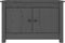 vidaXL - Schoenenkast - 70x38x45,5 - cm - massief - grenenhout - grijs