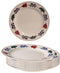 Boerenbont plat Lunchbord 24cm set van 4 stuks