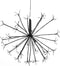 Luca Lighting Kerstverlichting Paardenbloem met 120 Warm Witte LED Lampjes - Ø45 cm - Zwart