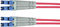 Telegärtner 100011325 - Glasvezel Aansluitkabel - LC/LC 50/125 µ Multimode OM3 2m - Blauw