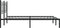 vidaXL - Bedframe - met - hoofdbord - metaal - zwart - 150x200 - cm