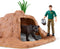 schleich WILD LIFE - Het Avonturenstation - Kinderspeelgoed - Wilde Dieren uit de Jungle - 68 Onderdelen, 5 Dieren