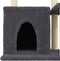 vidaXL - Kattenmeubel - met - sisal - krabpalen - 83 - cm - donkergrijs