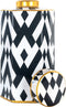 Richmond Pot Arto groot goud (Black/white)