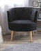 ODENZEN - Fauteuil - Zwart - Polyester
