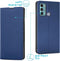 iMoshion Hoesje Geschikt voor Motorola Moto G60 Hoesje Met Pasjeshouder - iMoshion Slim Folio Bookcase - Donkerblauw